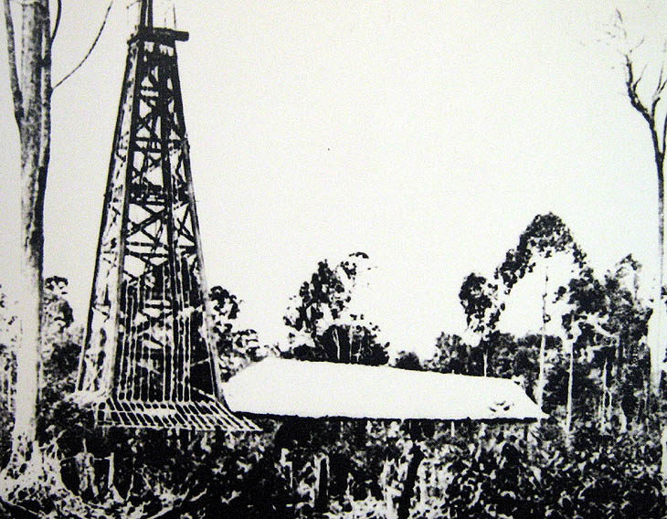Oil drilled at Miri in  north-east Sarawak