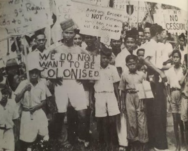 Mass protests take place in Sarawak